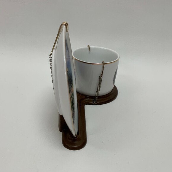 Thomas Kinkade Moonlight Cottage Teleflora Cup Saucer - Picture 6 of 9